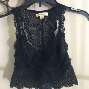 Francesca’s Black Lace Bralette